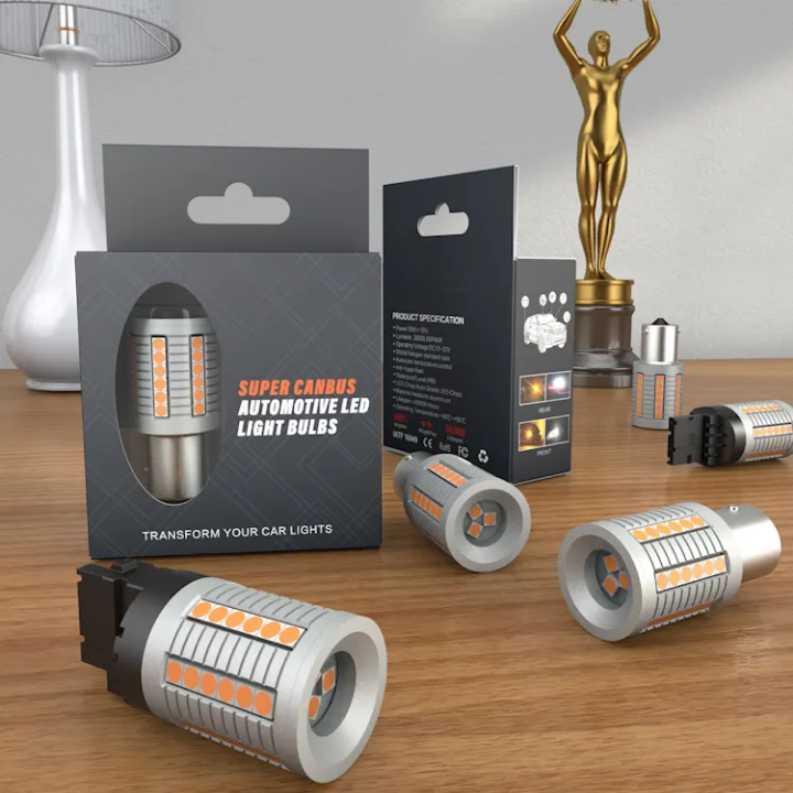 W21W (7440) - White - S2 Series LED Lights Bulbs For Reverse/Indicators - 30Watts - 3000LM