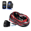 2 Leads Harness For Lights With On/Off Switch 300Watts 16AWG wires - 12Volts/24Volts - Relay/Fuse Included