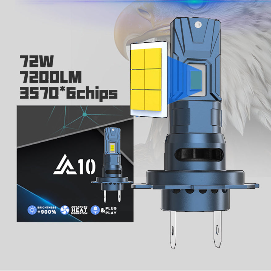 H3 - AUTO GLOW A10 - 72 WATTS - 7200 LUMENS - 6 MONTHS WARRANTY
