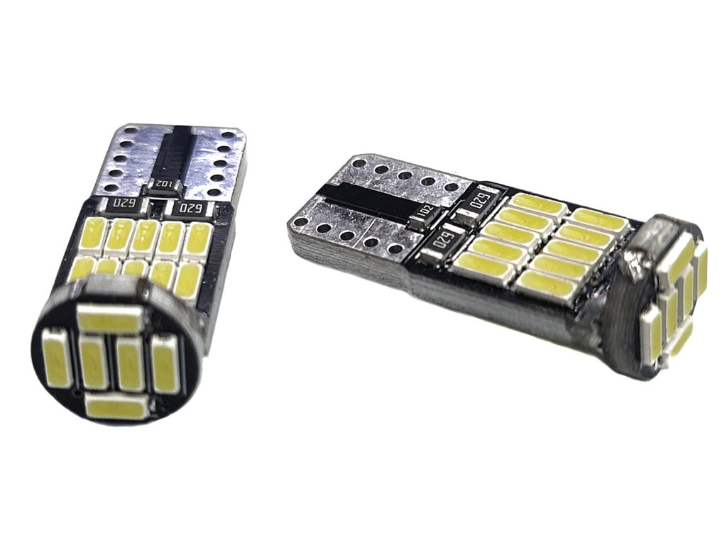 T10 W5W 26 Smd Parking Light - White - Canbus - Error Free - 1 Pair