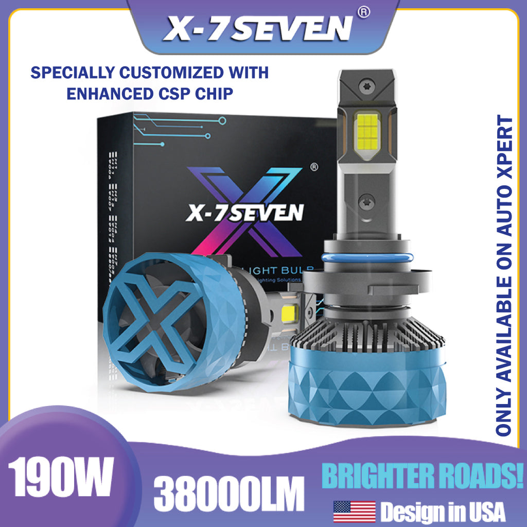 HB3/4(9005/6) - X-7Seven Apollo Plus LED Headlights For High Beam - 190Watts 38000Lumens