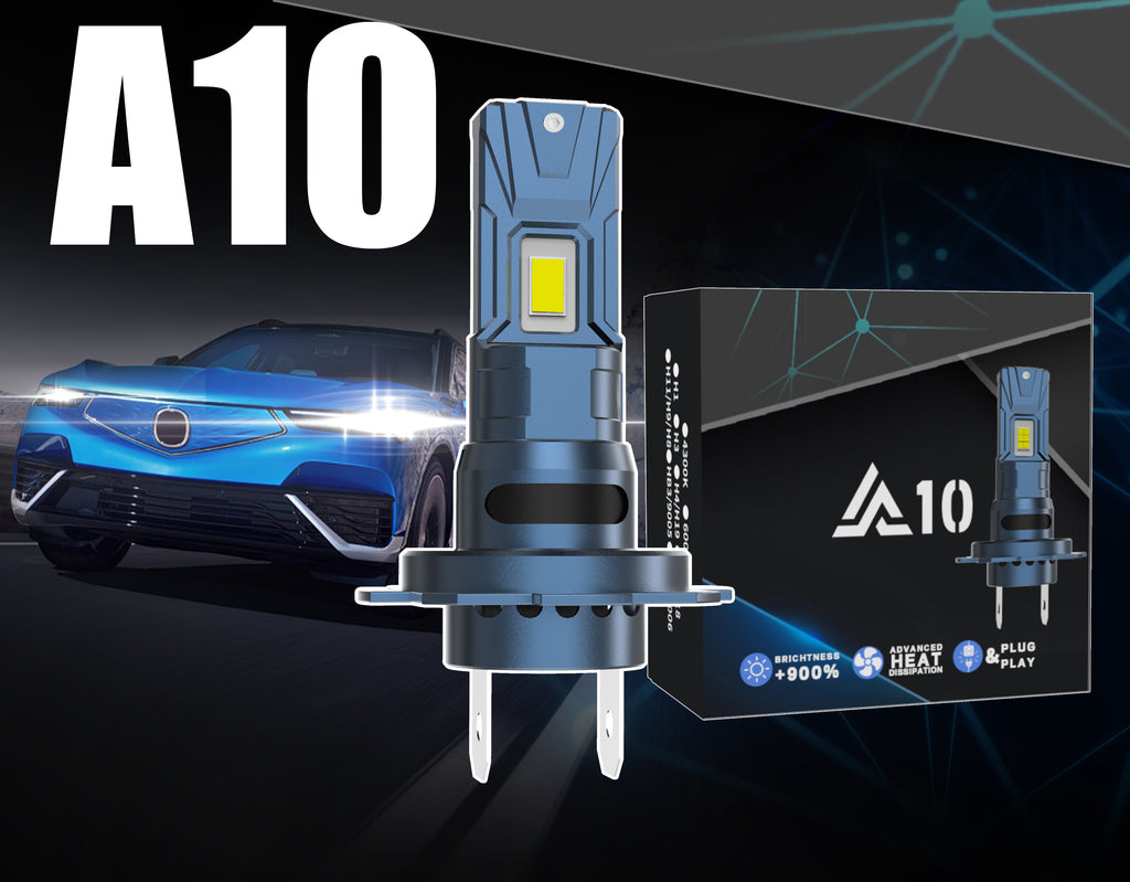 H7 - AUTO GLOW A10 - 72 WATTS - 7200 LUMENS - 6 MONTH WARRANTY
