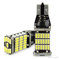 T10 W5W Car Parking Lights - 45High Power SMD - 6500K Pure White - 1Pair