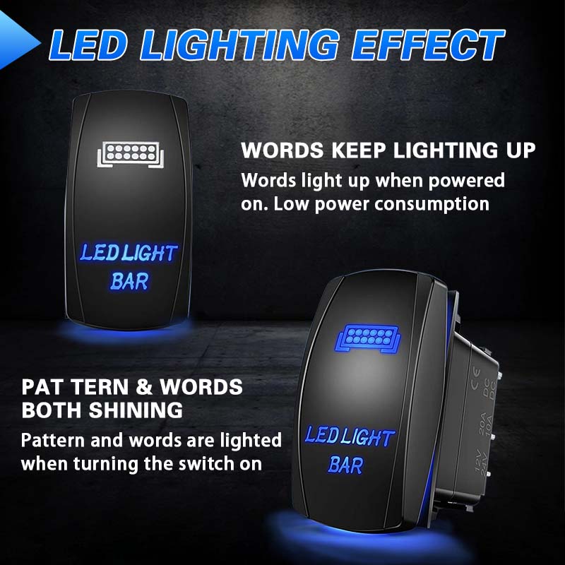 2 Leads Harness For Lights With On/Off Switch 300Watts 16AWG wires - 12Volts/24Volts - Relay/Fuse Included