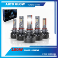 HB3/4(9005/9006) - Auto Glow Turbo Series - 180 watts - 30000 lumens - One year warranty
