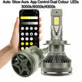 H11 - Auto Glow Aura - App Controlled LED - 150 watts - 1 year warranty