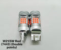 W21/5W (7443) - AutoGlow S1 Series LED Double Point Brake Bulbs - 6 months warranty