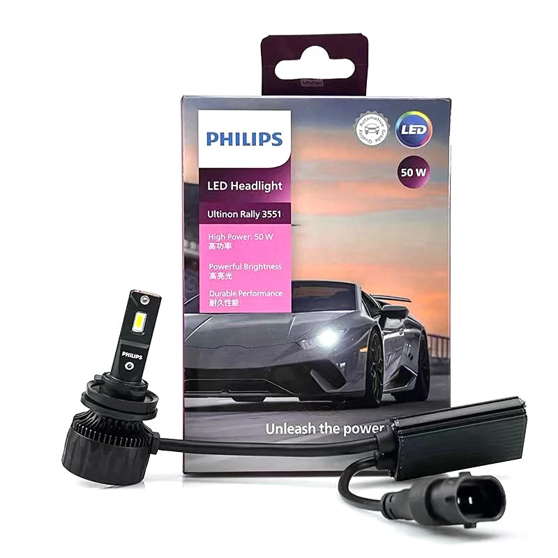 H11/H8/H16 - Philips Ultinon Rallye LED Lights - 100Watts - 9000 LM - 6500K