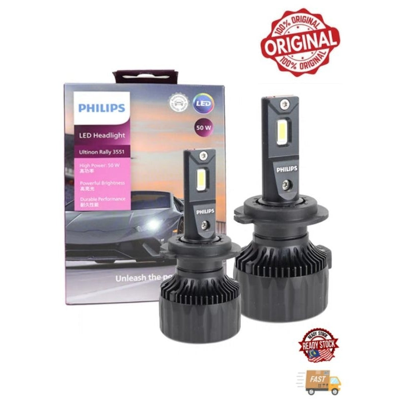 H11/H8/H16 - Philips Ultinon Rallye LED Lights - 100Watts - 9000 LM - 6500K