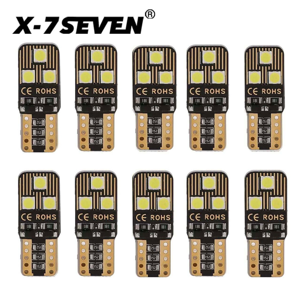 T10 W5W - X-7SEVEN Parking/Licence Plate/Interior/Wedge Lights - 6500k 6Watts 600lm