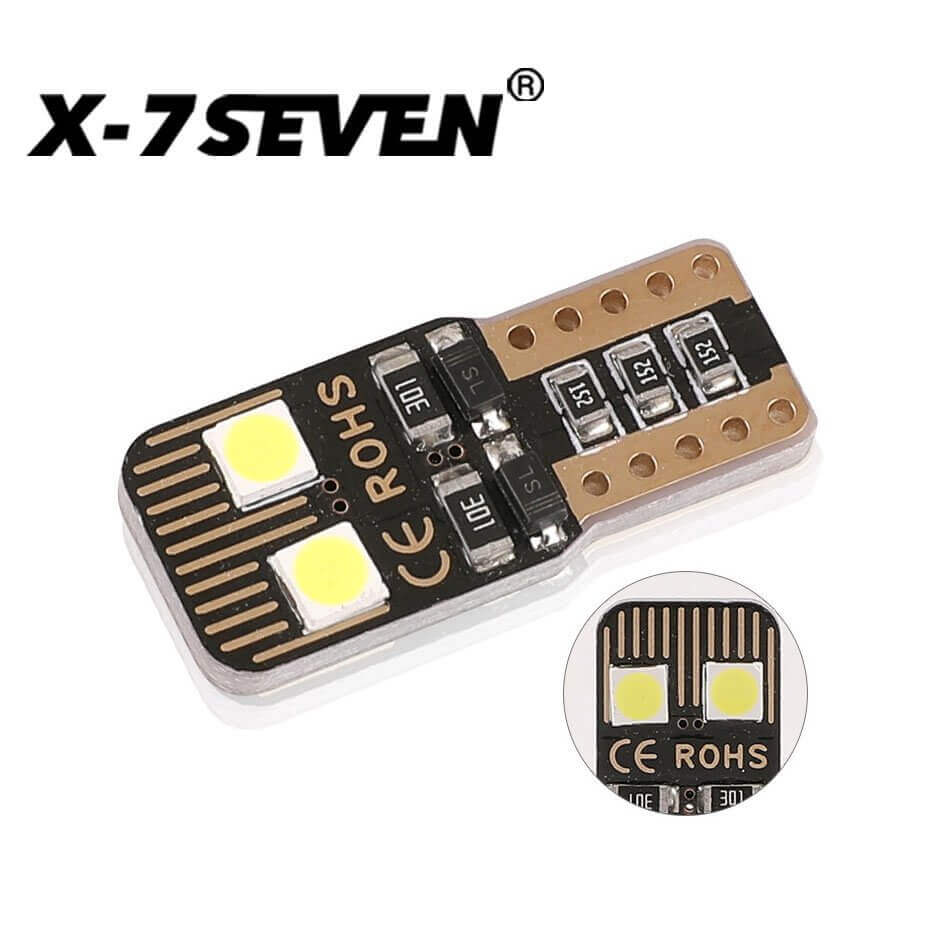 T10 W5W - X-7SEVEN Parking/Licence Plate/Interior/Wedge Lights - 6500k 6Watts 600lm
