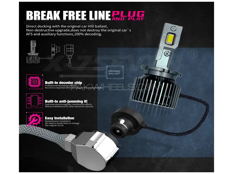D2S/D2R  - X-7Seven Apollo x-Ds Series HID To LED Replacement LIghts One Year Warranty