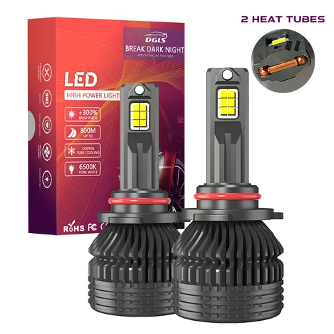 H11/H16/H8 - DGLS Most Famous LED Headlights For Low Beam and Fog lights - 240 Watts - 40000Lumens pair - One Year Warranty