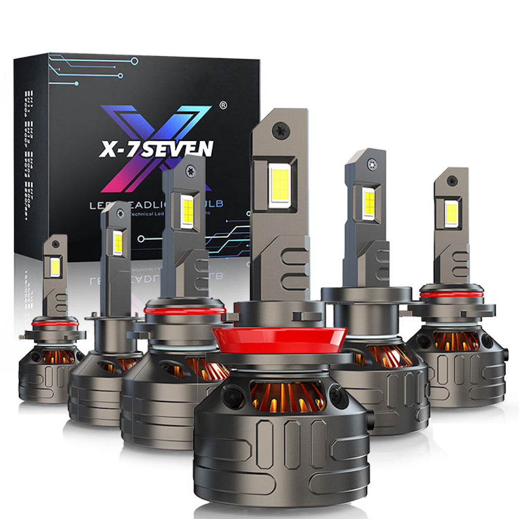 H1 - X-7Seven Kronos Series LED Headlights - High/low Beam - 6500k Colour - USA - One Year Warranty