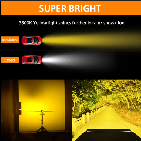 LED Light Bar 32 Inch Double Row Super Bright Spot Flood Combo LED - Lime Color