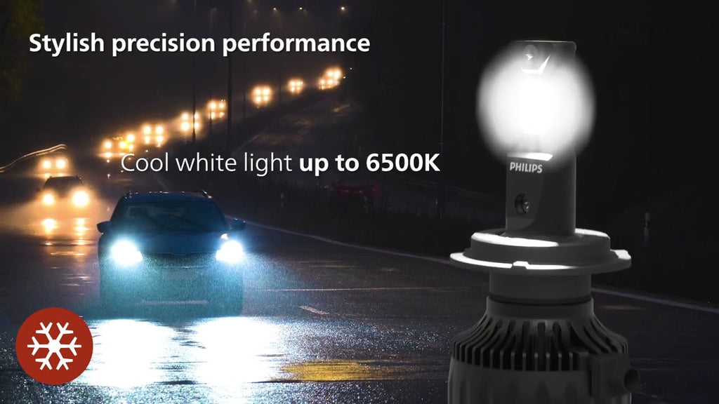 H4 - Philips Ultinon Rally 3550 LED Lights 100Watts 9000Lumens 6500k