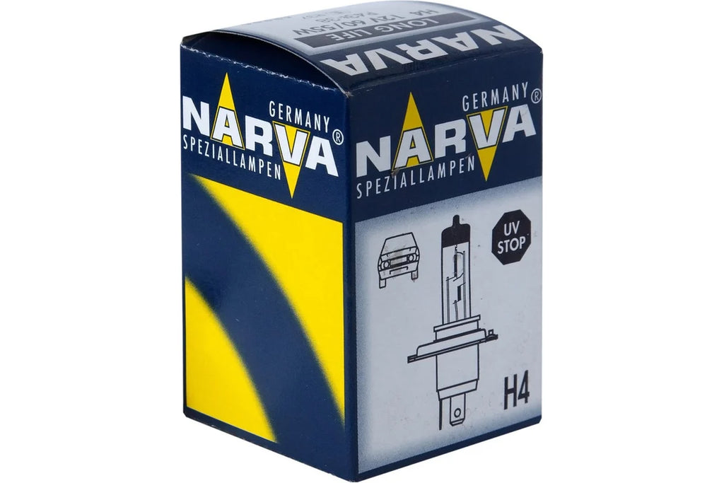 H4 - Narva Headlights Bulbs- 12V - 55/60Watts - Germany