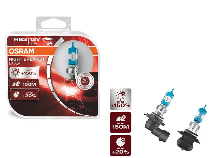 HB3(9005) - Osram Night Breaker Laser NEXT GEN 150% - Made In USA