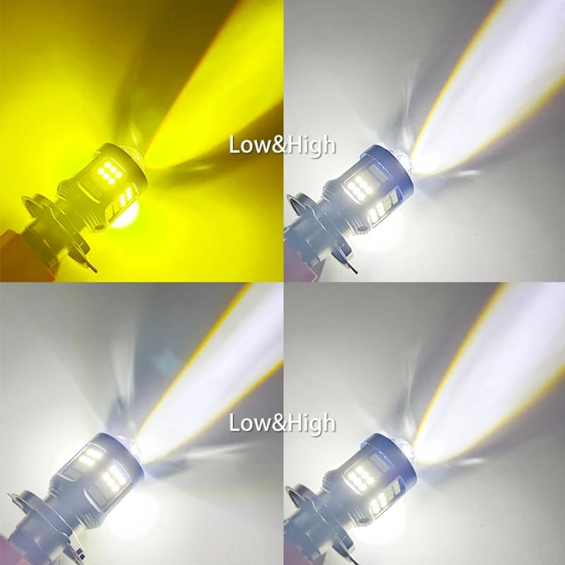 BA20D/M5/S2 - X-7SEVEN Bike LED lights Dual Colour - White and Amber - 35watts 5000Lumens - for Pridor / GS150 Old model - One year warranty