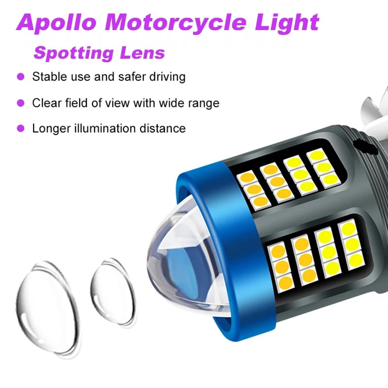 BA20D/M5/S2 - X-7SEVEN Bike LED lights Dual Colour - White and Amber - 35watts 5000Lumens - for Pridor / GS150 Old model - One year warranty
