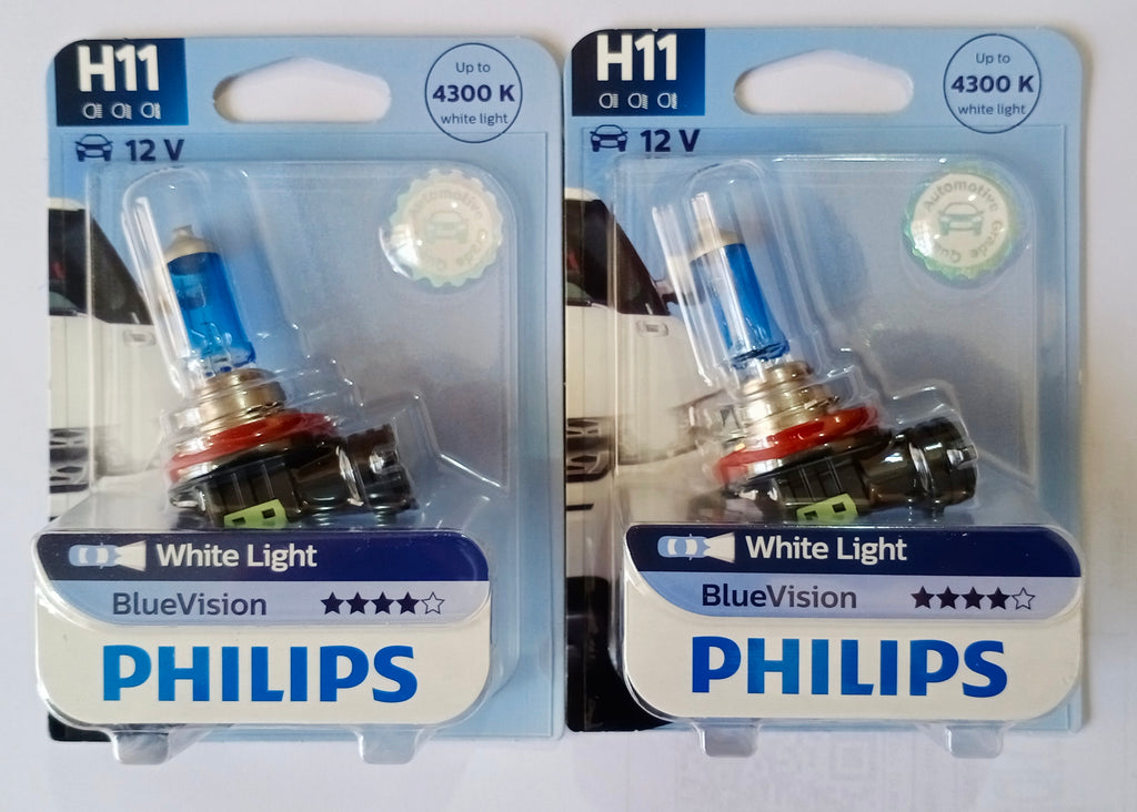 H11 - Philips Blue Vision/Crystal Vision  - 4300K - Germany