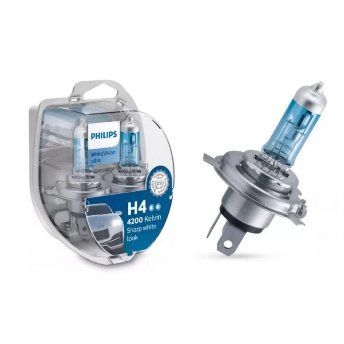 H4 - Philips White Vision Ultra - 4200K - Twin Pack With Parking Light - Poland