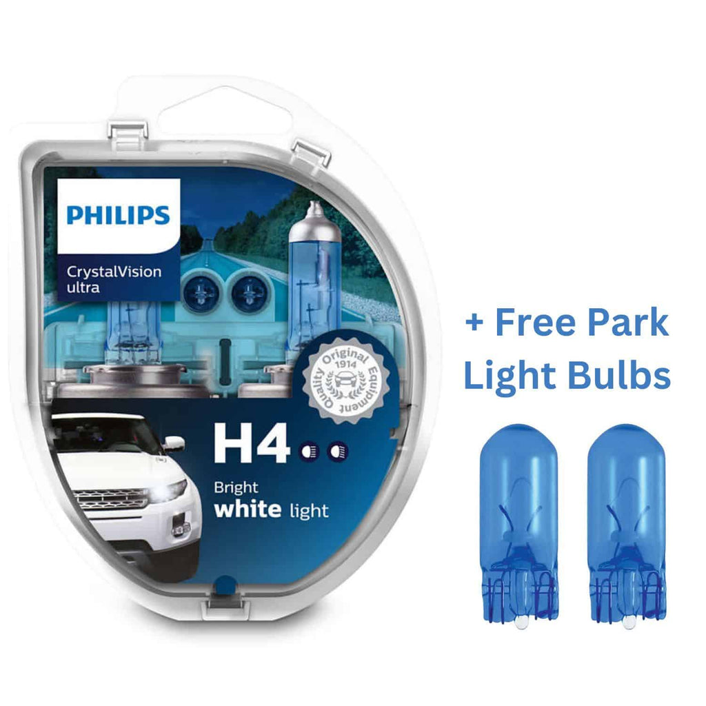 H4 - Philips White Vision Ultra - 4200K - Twin Pack With Parking Light - Poland