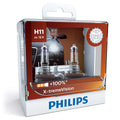 H11 - Philips Xtreme Vision 100% Headlights Bulbs for Low Bean/Fog Lamps