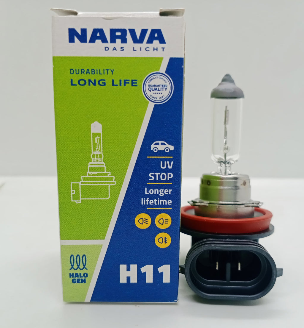 H11 - Narva Long Life Series Bulbs - 55watts - Germany