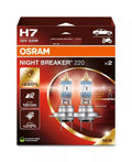 H7 - Osram Night Breaker Laser 220% Headlights Bulbs - 3900k Colour - Germany Made