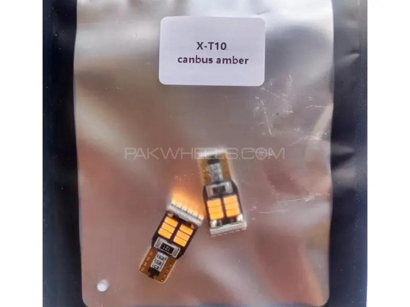 T10 W5W - X-7Seven Canbus Series Parking Lights - Amber Colour - USA - One Year Warranty